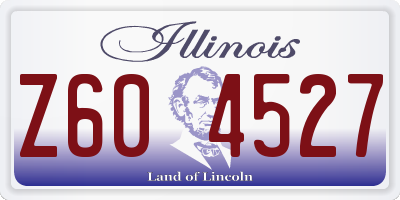 IL license plate Z604527
