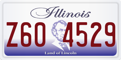 IL license plate Z604529