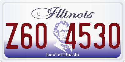 IL license plate Z604530