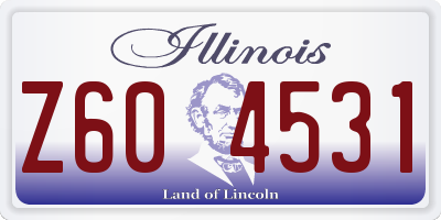 IL license plate Z604531