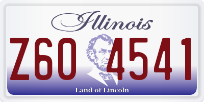 IL license plate Z604541