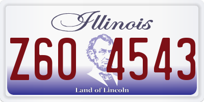 IL license plate Z604543