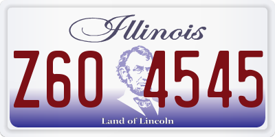 IL license plate Z604545