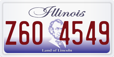 IL license plate Z604549