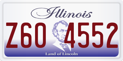 IL license plate Z604552