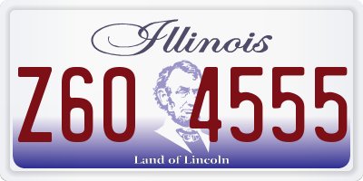 IL license plate Z604555
