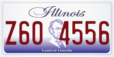 IL license plate Z604556