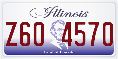 IL license plate Z604570