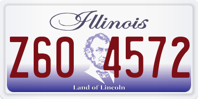 IL license plate Z604572