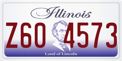 IL license plate Z604573