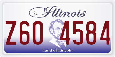 IL license plate Z604584