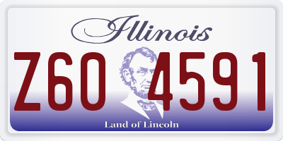 IL license plate Z604591