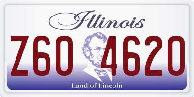 IL license plate Z604620