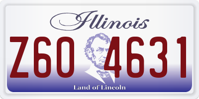 IL license plate Z604631