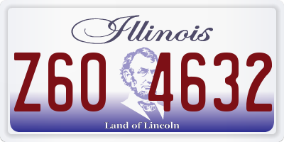 IL license plate Z604632