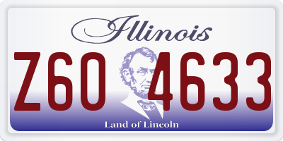 IL license plate Z604633