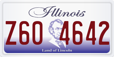 IL license plate Z604642