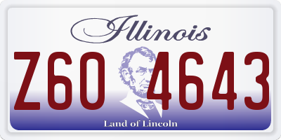 IL license plate Z604643