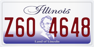 IL license plate Z604648
