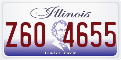 IL license plate Z604655