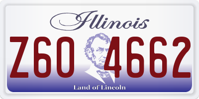 IL license plate Z604662