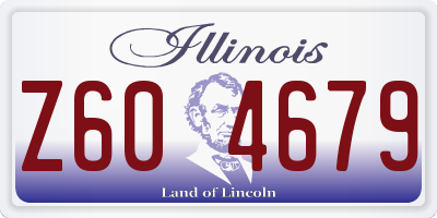 IL license plate Z604679