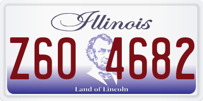 IL license plate Z604682
