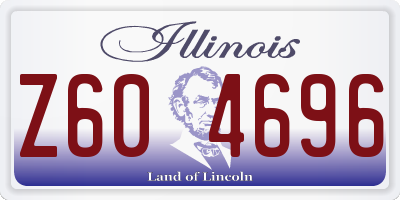 IL license plate Z604696
