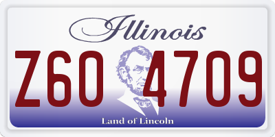 IL license plate Z604709