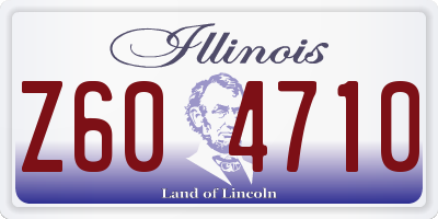 IL license plate Z604710