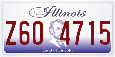 IL license plate Z604715