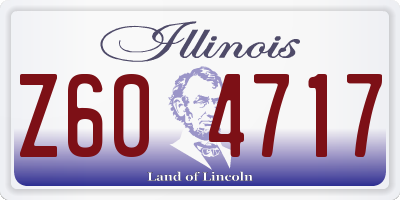 IL license plate Z604717