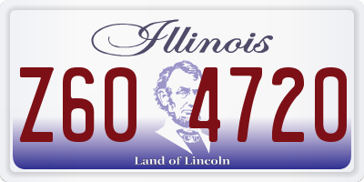 IL license plate Z604720