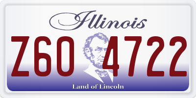 IL license plate Z604722