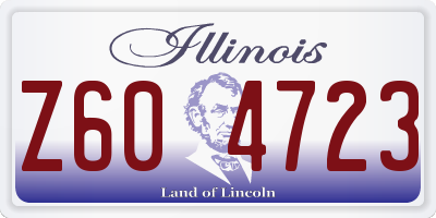 IL license plate Z604723