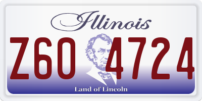 IL license plate Z604724