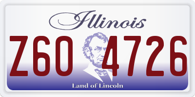 IL license plate Z604726