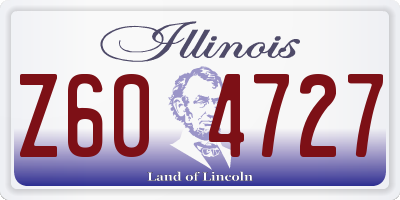 IL license plate Z604727