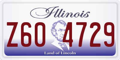 IL license plate Z604729