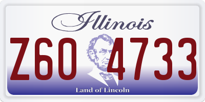 IL license plate Z604733