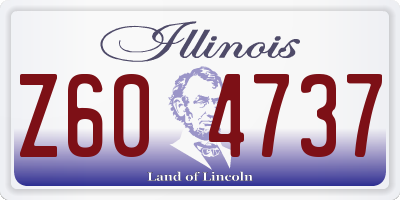 IL license plate Z604737
