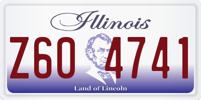IL license plate Z604741