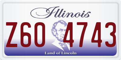 IL license plate Z604743