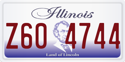 IL license plate Z604744