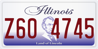 IL license plate Z604745