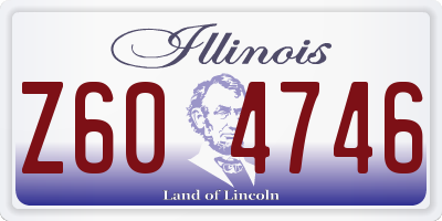 IL license plate Z604746
