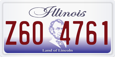 IL license plate Z604761