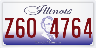 IL license plate Z604764