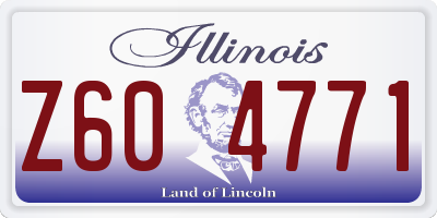 IL license plate Z604771