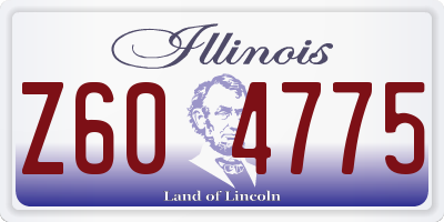 IL license plate Z604775